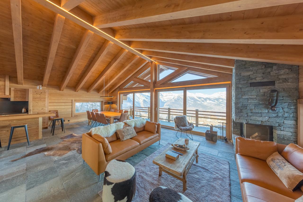 Oak Tree Chalet - On The Ski Slope - Luxury! Nendaz Bagian luar foto