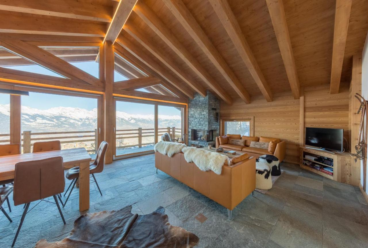 Oak Tree Chalet - On The Ski Slope - Luxury! Nendaz Bagian luar foto