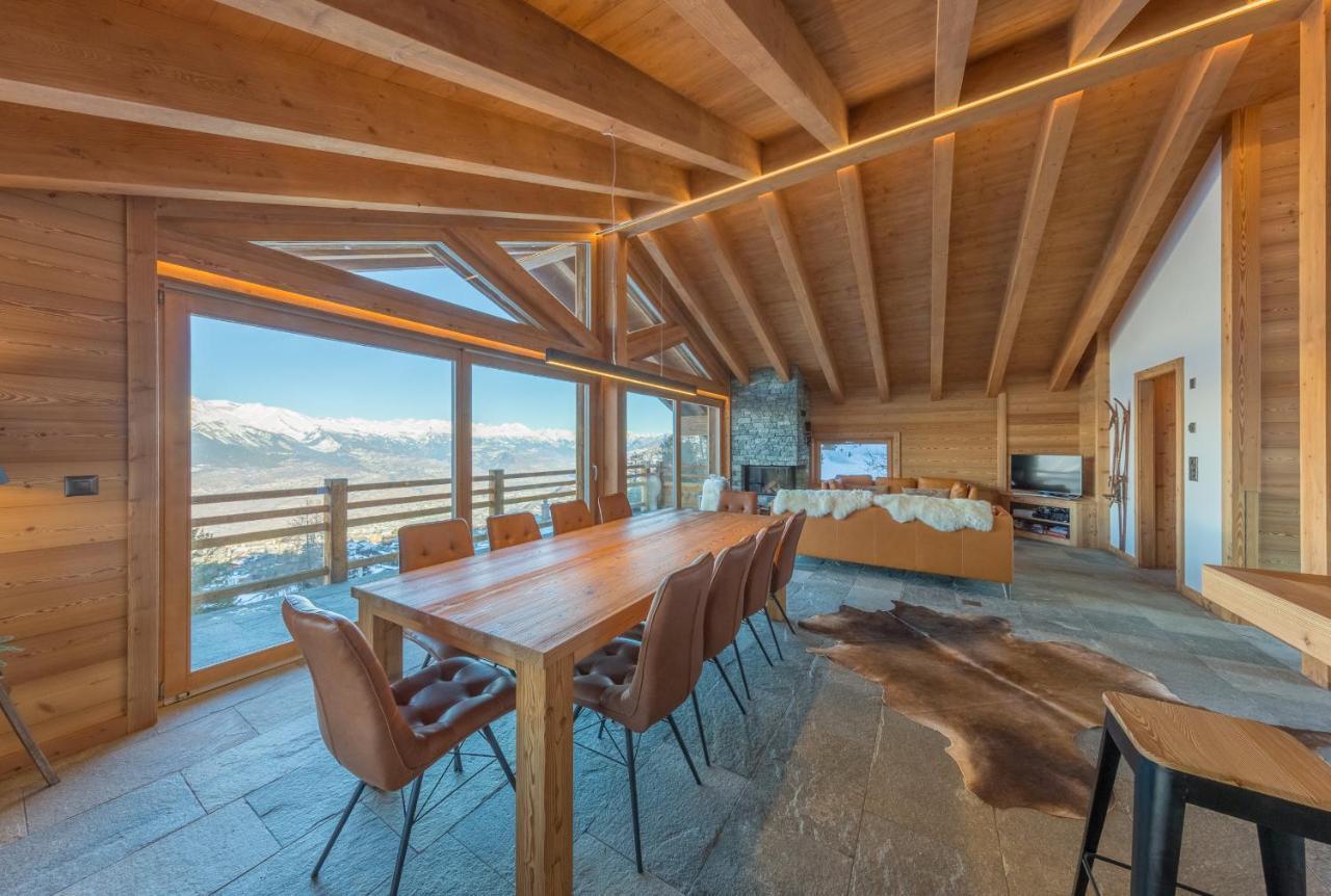 Oak Tree Chalet - On The Ski Slope - Luxury! Nendaz Bagian luar foto